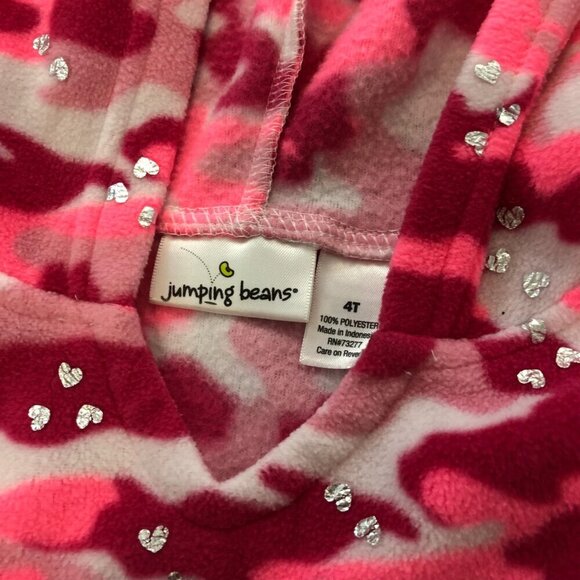 Maggie‎ & Zoe/ Jumping Beans Girls 4T Red and Pink Hoodies Bundle - Picture 3 of 6